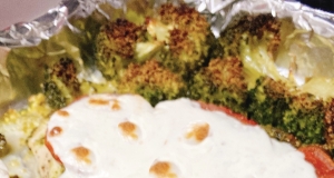 Sheet Pan Chicken with Mozzarella, Pesto, and Broccoli