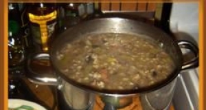 Grandpa's Beef, Mushroom, and Barley Soup