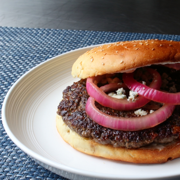 Black and Blue Steak Burger