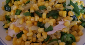 Roasted Corn and Poblanos