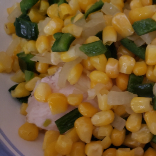 Roasted Corn and Poblanos