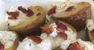 Gorgonzola Stuffed Mini Potatoes