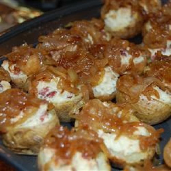 Gorgonzola Stuffed Mini Potatoes