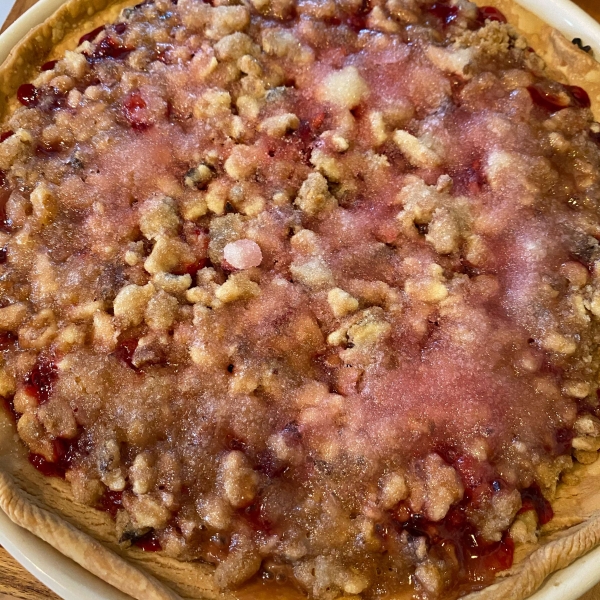 Cranberry Streusel Pie