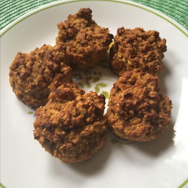 Flourless Spiced Pumpkin Muffin Bites