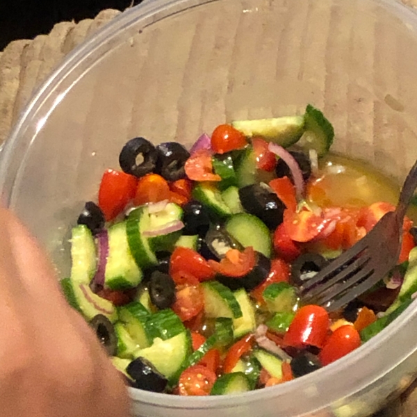 Italian Tomato Cucumber Salad