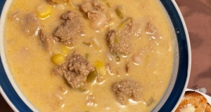 Cheesy Slow Cooker White Chili