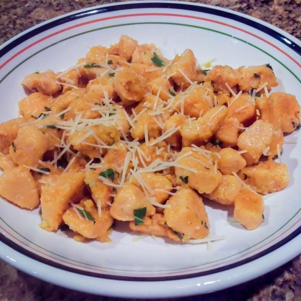 Sweet Potato Gnudi with Sage Butter