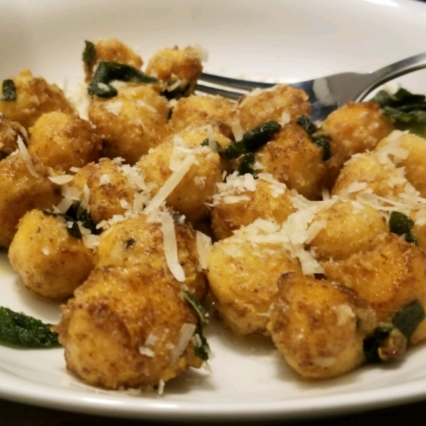 Sweet Potato Gnudi with Sage Butter