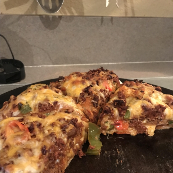 Mexican Deep-Dish Pizza