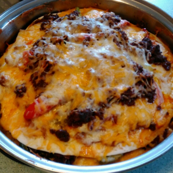 Mexican Deep-Dish Pizza