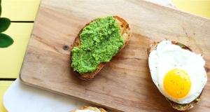 Pea Pesto Open-Faced Sandwiches