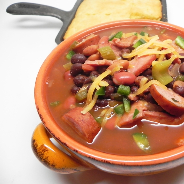 Sausage and Ham Steak Chili