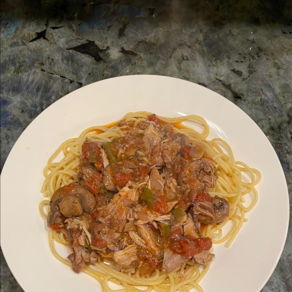 Homemade Chicken Cacciatore, Sicilian-Style