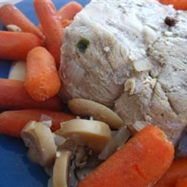 Slow Cooker Pork Tenderloin with Beer and Veggies