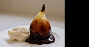 Poached Pears Belle Helene