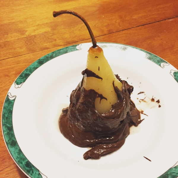 Poached Pears Belle Helene