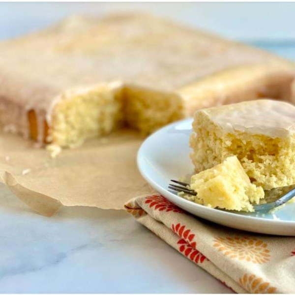 Lemon Velvet Sheet Cake