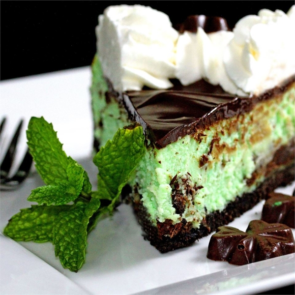 Grasshopper Cream Cheese Pie