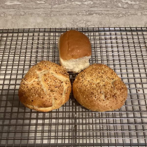 Two-Ingredient Dough Bread Bowls for Soup