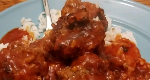 Slow Cooker Porcupine Meatballs With Peppers