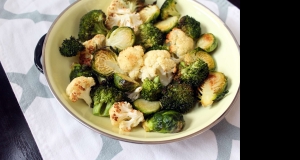 Oven-Roasted Cauliflower, Brussels, and Broccoli