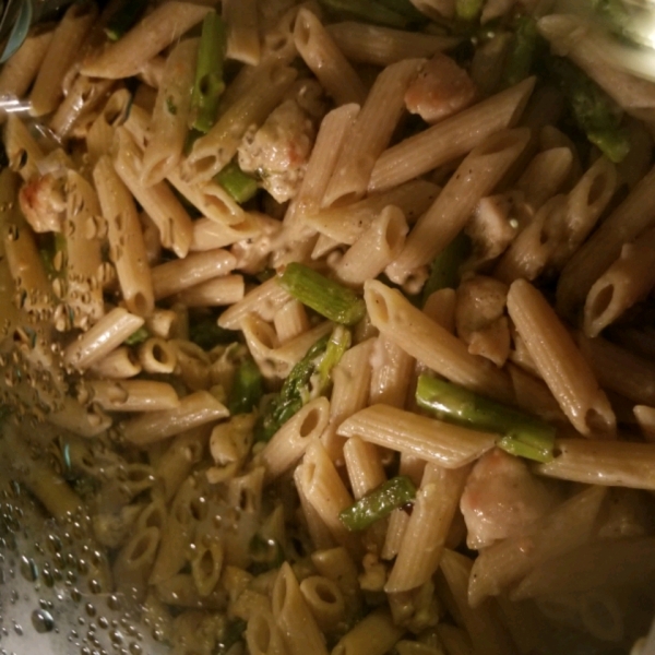 Chicken and Asparagus with Penne Pasta