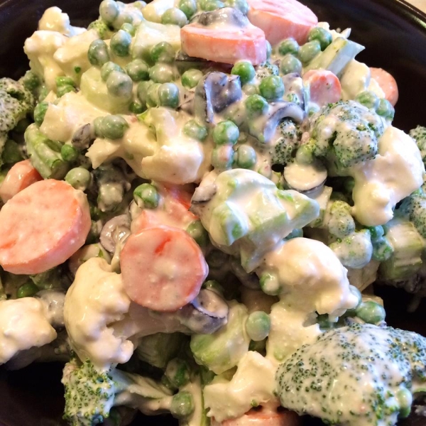 Cauliflower Broccoli Salad