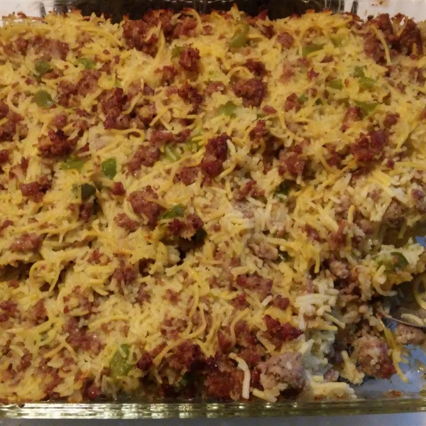 My Mom's Sausage & Rice Casserole