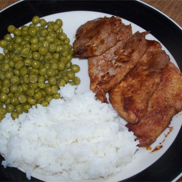 Lemon Barbeque Pork Chops