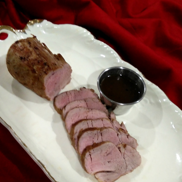 Pork Tenderloin with Apple Cider Au Jus