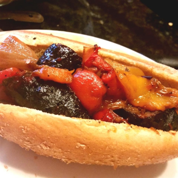 Grilled Sausage with Pepperonatta