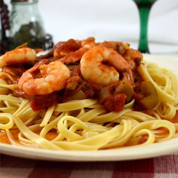 Spicy Shrimp Primavera