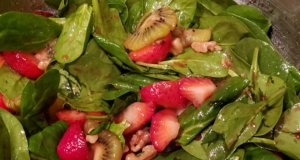 Strawberry, Kiwi, and Spinach Salad