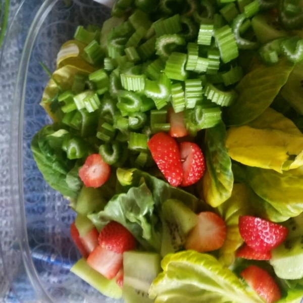 Strawberry, Kiwi, and Spinach Salad