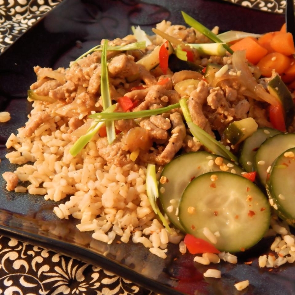 Taiwanese Ground Pork and Pickled Cucumbers