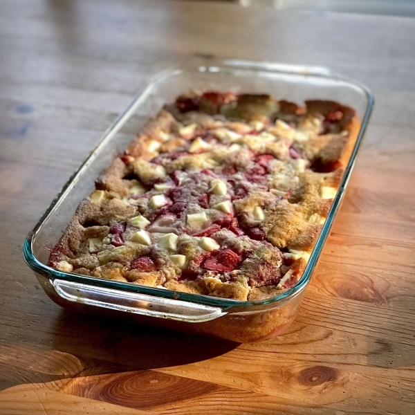 Strawberry Cream Cheese Cobbler