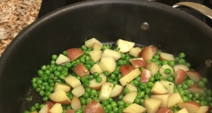 Glazed Peas and Potatoes with Mint