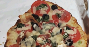 Naan Bread Margherita Pizza with Prosciutto