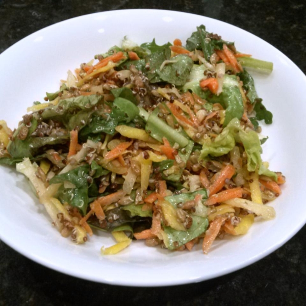 Kale, Carrot, and Sunflower Seed Salad