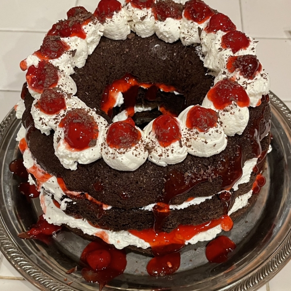 Easy Dressed-Up Black Forest Cake