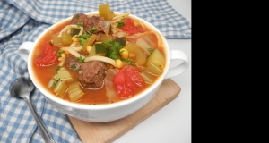 Meatball Minestrone Soup