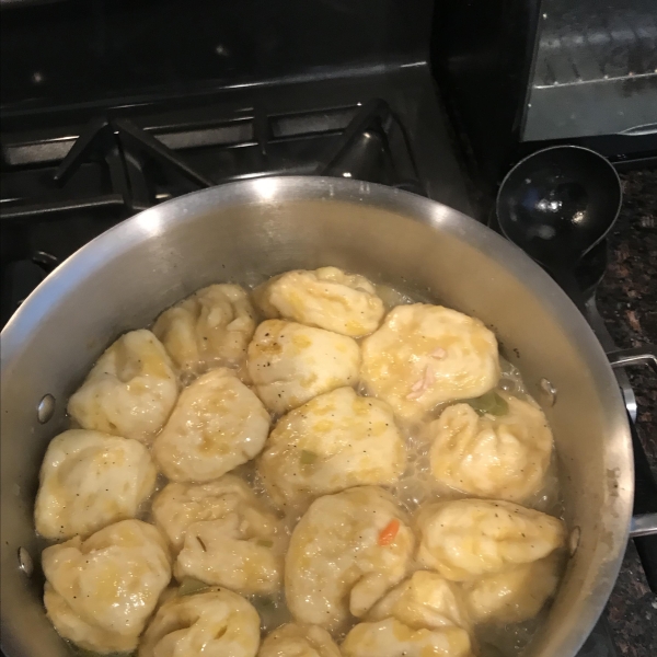 Easy Chicken and Dumplings with Biscuits