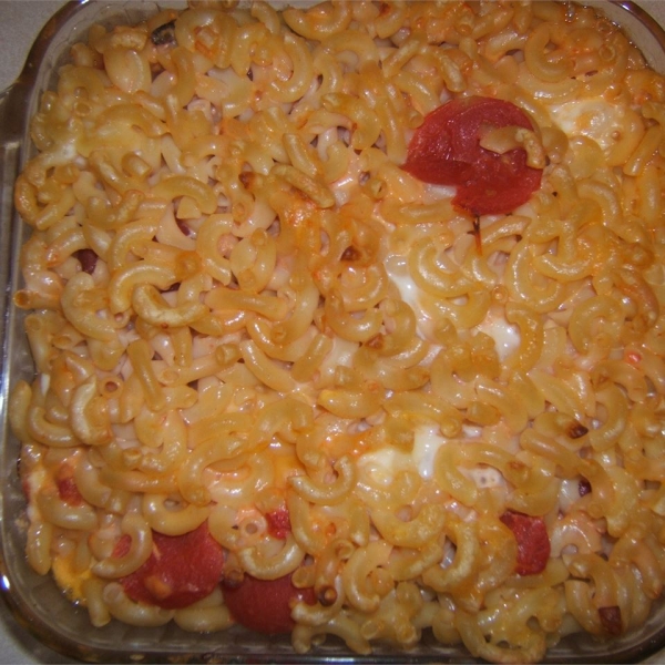 Three Cheese Macaroni with Tomatoes