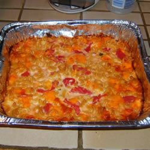 Three Cheese Macaroni with Tomatoes