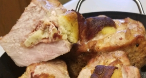 Blue Cheese, Bacon and Chive Stuffed Pork Chops