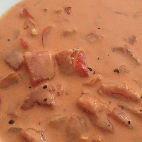 Tomato Blue Cheese Soup