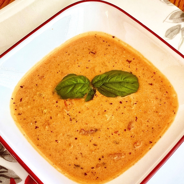 Tomato Blue Cheese Soup