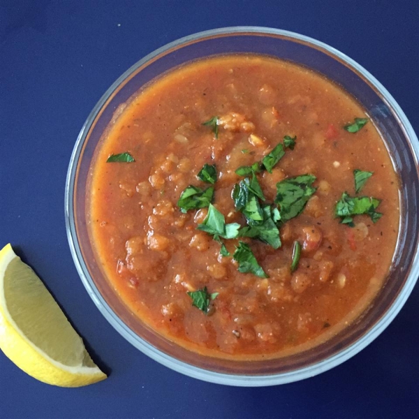 Vegan Turkish Red Lentil Soup