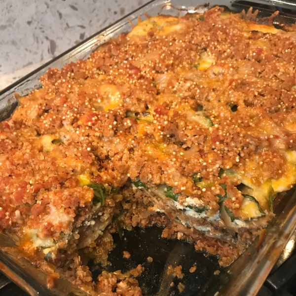 Low-Carb Turkey Quinoa Lasagna